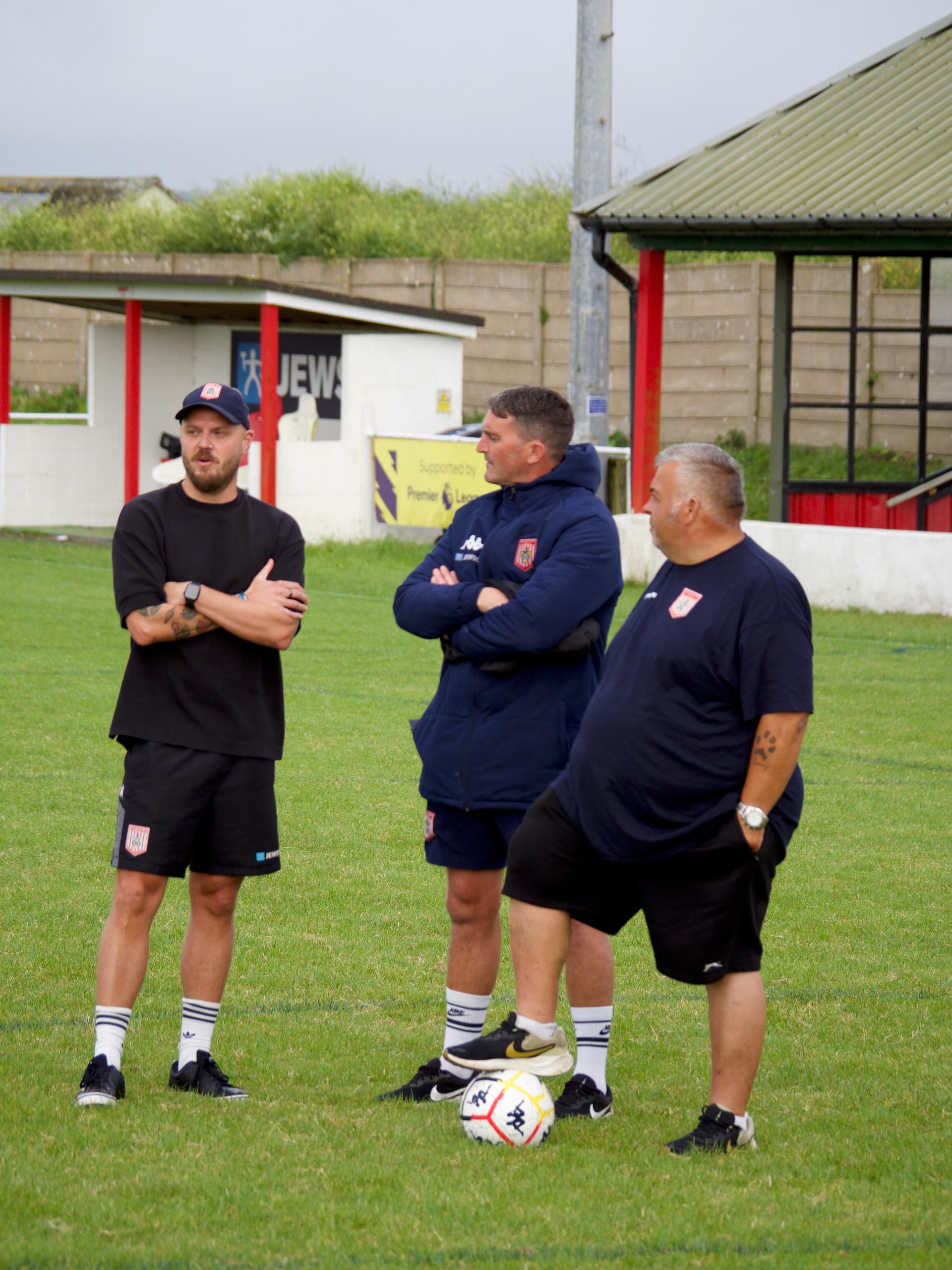 Newquay AFC Director of Football Jason Waterman at Mount Wise