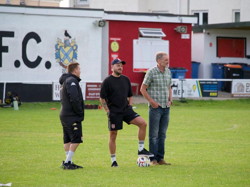 Newquay AFC Director of Football Jason Waterman at Mount Wise